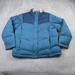 LL Bean Jacket Womens XL Blue Mountain Downtek Down Insulated Full Zip‎ Coat